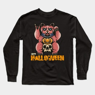 Halloween rock cat Long Sleeve T-Shirt